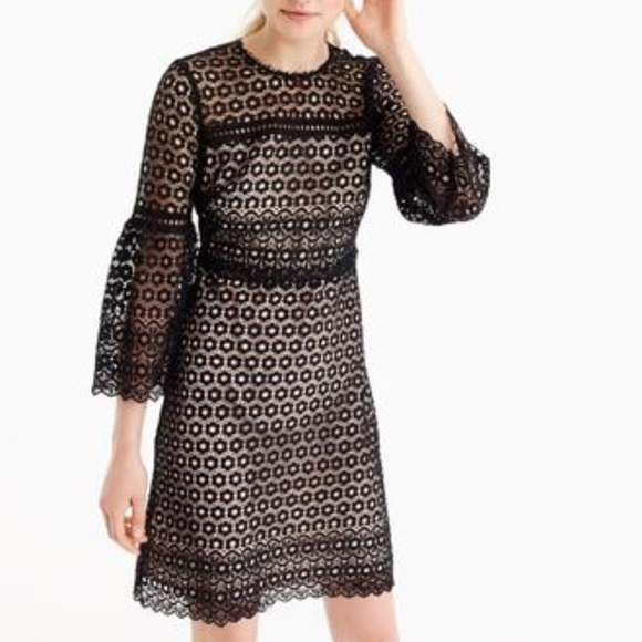 J. Crew Bell-sleeve Daisylace Dress - Picture 2 of 4